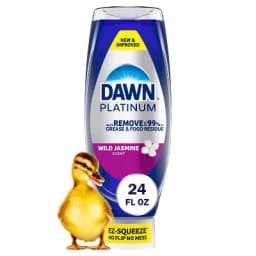 Platinum Ez Squeeze Liquid Dishwashing Liquid Wild Jasmine Scent - 24 Fl Oz, Suitable for Kitchen Utensil Cleaning and Daily Use