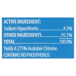 Great Value Low-Splash Bleach, 81 fl oz