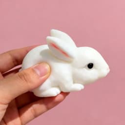 Squishy Cute Bunny Squeeze Toy Soft Kawaii Little White Rabbit Fidget Toy Anti Stress Release Hand Relax Gift Toy