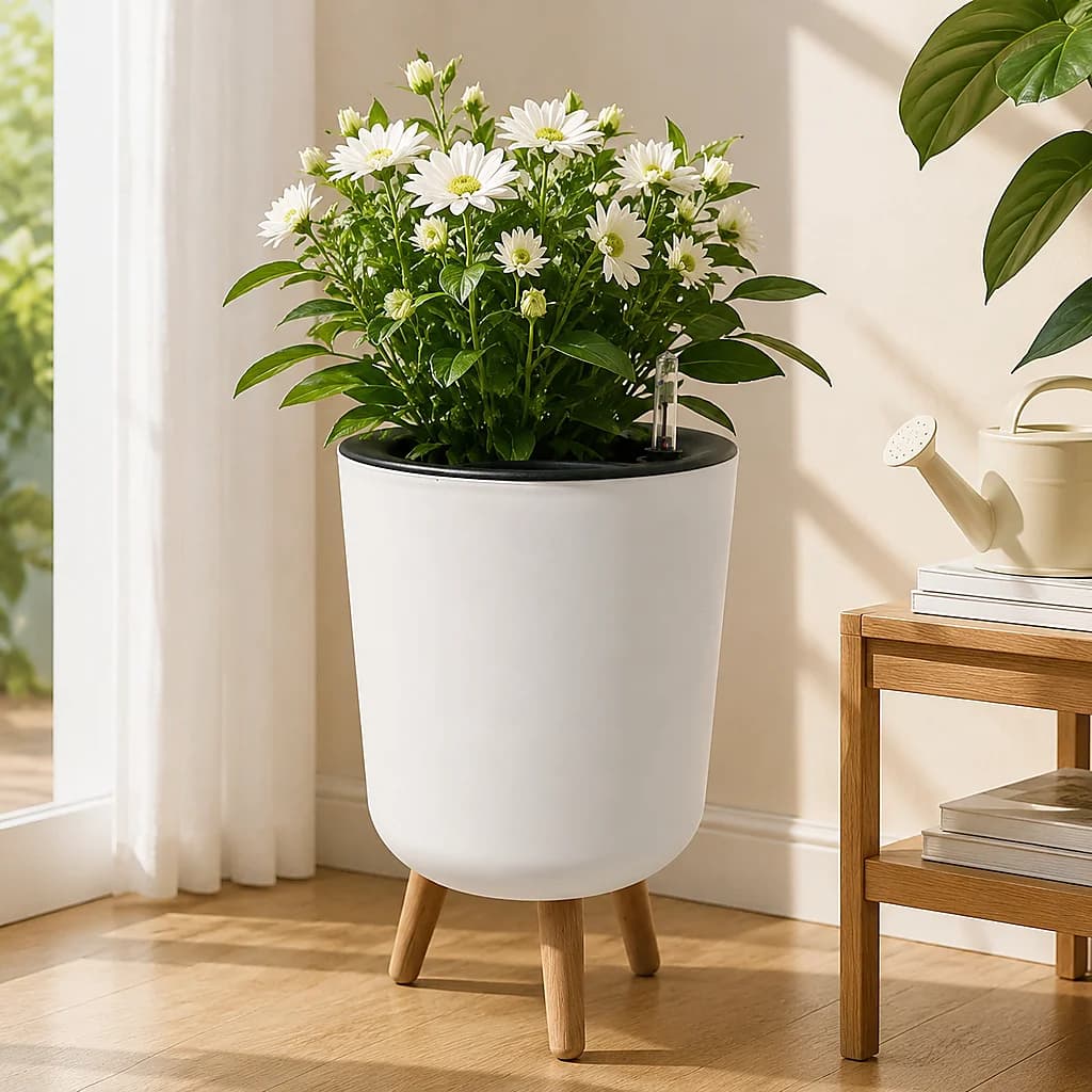 Self‑Watering Raised Planter with Water Level Indicator