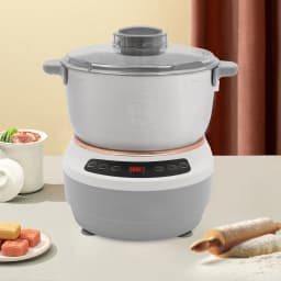 Electric Dough Maker 5L 200W, Stainless Steel Dough Mixer with Ferment Function, 140-170RPM Kneading Machine for Bread Pizza