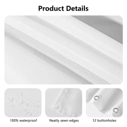 Dark Academia Waterproof Shower Curtain, Floral Gothic Bathroom Decor, Polyester Fabric, Machine Washable Bath Curtain, Includes 12 Hooks