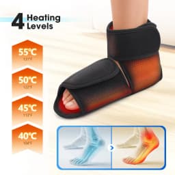 Cordless Ankle Brace Dual-Airbag Kneading Ankle Wrap Foot Protector Electric Heating Ankle Guard Band For Plantar Fasciitis Swelling Relief