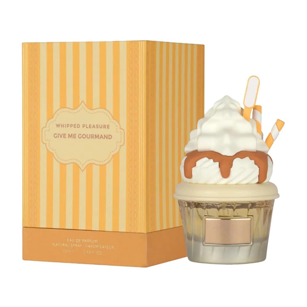 Unisex Salted Caramel Gourmand Eau De Parfum, Whipped Cream Ice Cream Cup Perfume Spray, Creamy Milk Dessert Fragrance Long Lasting 75ml