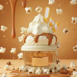 Unisex Salted Caramel Gourmand Eau De Parfum, Whipped Cream Ice Cream Cup Perfume Spray, Creamy Milk Dessert Fragrance Long Lasting 75ml
