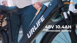URLIFE E26 26" Electric Commuter Bike for Adults, 750W Motor 48V 10.4AH Removable Battery, 7-Speed 80KM Range E-bike 20MPH