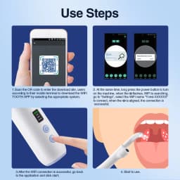 300K HD Camera Electronic Tonsil Stone Remover Kit with Built-in LED Light And 3 Suction Modes Oral Care Tonsil Cleaner Tool