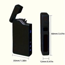 1pc Windproof Electric Arc Lighter with The Text BEST DAD EVER, Retro Style, USB Rechargeable, Dual Arc, Flameless Lighter, Metal Casing, Battery Display, Long-Lasting, a Gift for Dad, Portable, Father'S Day Gift, Valentine'S Day Gift