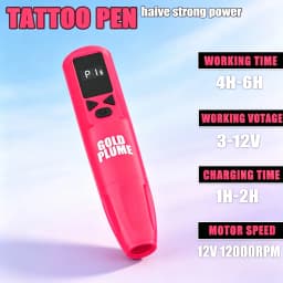 Wireless Rotary Tattoo Pen Machine Kit 1100Mah Integrated Power All in One Complete Tattoo Supplies Mixed Cartridge Needles Multicolor Tattoo Ink Practical Tattoo Tool Set for Beginners Professional Tattoo Practitioners