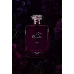 Rasasi Hawas Diva Women Perfume 100ml with Premium Snake Print Gift Box, Sensual Warm Amber Vanilla Scent, Luxury Present for Girlfriend Anniversary Birthday