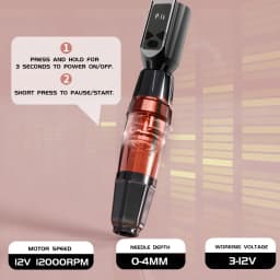 Tattoo Machine Kit With LED Screen Display 6-8H Long Lasting Battery Tattoo Pen Set 10PCS Cartridge Needles 7 Colors Tattoo Ink Full Body Art Tattoo Supplies Professional Tattoo Gun Kit For Australia Beginner