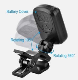 Guitar Tuner Rotatable Clip-on Tuner LCD Display For Multifunction-Instrument-Tuner Acoustic Guitar Bass Ukulele Guitar Accessories