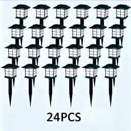 24/12/6/2 pcs Solar Garden Lights,Outdoor Waterproof Solar Light LED Pathway Lights , Decorative Landscape Lighting for Yard Lawn Walkway Patio Driveway