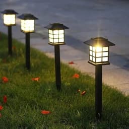 24/12/6/2 pcs Solar Garden Lights,Outdoor Waterproof Solar Light LED Pathway Lights , Decorative Landscape Lighting for Yard Lawn Walkway Patio Driveway