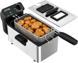 Electric Deep Fryer with Basket, 3.2QT Stainless Steel Countertop
