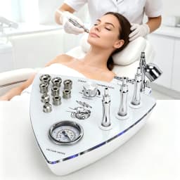 3 in 1 Professional Facial Skin Care Beauty Device with Diamond Microdermabrasion, Vacuum Spray, and Hydration Function, 65-68cmHg Vacuum Pressure for Facial Exfoliation, Peeling, Blackhead Removal, and Skin Hydration, Ideal for Salon and Home Use