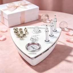3 in 1 Professional Facial Skin Care Beauty Device with Diamond Microdermabrasion, Vacuum Spray, and Hydration Function, 65-68cmHg Vacuum Pressure for Facial Exfoliation, Peeling, Blackhead Removal, and Skin Hydration, Ideal for Salon and Home Use