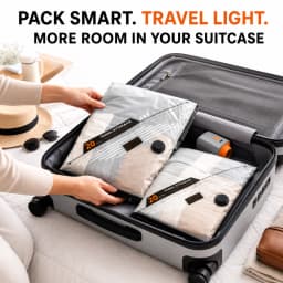 Vacuum Storage Bags with Electric Pump, Space Saver Compression Bags for Clothes, Cordless Air Pump Vacuum Seal Bags, Travel Luggage Organizer