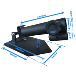 Landmine Base Portable 360 Degree Rotation Barbell Deluxe T-bar Row Attachment Landmine Platform Weight Training Station 2 Inch