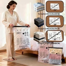 2026 Upgraded New X8 Cordless Travel Vacuum Storage Compression Bag Set 6/9/15Packs -Vacuum Bags for Travel with Rechargeable air Pump，for Luggage and Suitcase, Space Saver for Clothes and Clothing Travel Zipper Pouches
