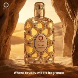 Luxury Collection Royal Amber EDP Spray 80ml Golden Embossed Bottle Unisex Fragrance Fruity Gourmand Amber Musk Perfume for Daily Party Holiday Gift for Him Her