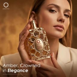 Luxury Collection Royal Amber EDP Spray 80ml Golden Embossed Bottle Unisex Fragrance Fruity Gourmand Amber Musk Perfume for Daily Party Holiday Gift for Him Her