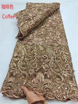 SGIAWETA-2026 Green High Quality Net Lace Soft Eligant Luxurious Mesh Lace Fabric Containing Beautiful Sequins, Suitable For Wedding Evening Dresses 5yard/1yard Purple-birthdaygift