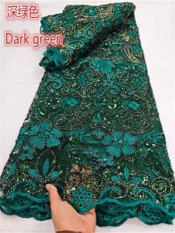 SGIAWETA-2026 Green High Quality Net Lace Soft Eligant Luxurious Mesh Lace Fabric Containing Beautiful Sequins, Suitable For Wedding Evening Dresses 5yard/1yard Purple-birthdaygift