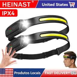 2-3pcs Rechargeable LED Headlamp, 230° Wide Beam Motion Sensor Headlamp, 350 Lumens 6 Light Modes, IPX4 Waterproof, USB-C Headlight for Camping, Running, Fishing, Repairing, Outdoor Adventures