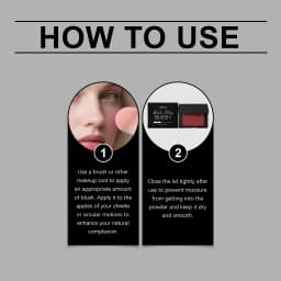 3.5G Dark Red Matte Blush Easy to Blend Non‑Smudge Sweatproof Creates Atmospheric Makeup Effect Versatile Cosmetic Blush Powder for Daily Makeup