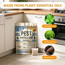 Pest Control Pouches, Mice Repellent Indoor, Rodent Repellent, Mouse Deterrents, Rat Repellent for House, Roach, Spider, Ant, Mosquito, Silverfish and Lizard Repellent - 10P
