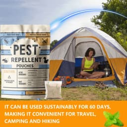 Pest Control Pouches, Mice Repellent Indoor, Rodent Repellent, Mouse Deterrents, Rat Repellent for House, Roach, Spider, Ant, Mosquito, Silverfish and Lizard Repellent - 10P