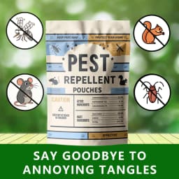 Pest Control Pouches, Mice Repellent Indoor, Rodent Repellent, Mouse Deterrents, Rat Repellent for House, Roach, Spider, Ant, Mosquito, Silverfish and Lizard Repellent - 10P