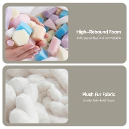 JHK Ergonomic Bean Bag Sofa with Memory Foam Filling For Living Room Modern Corduroy Plush Lounge Chair Comfy Sleeper Chair for Bedroom