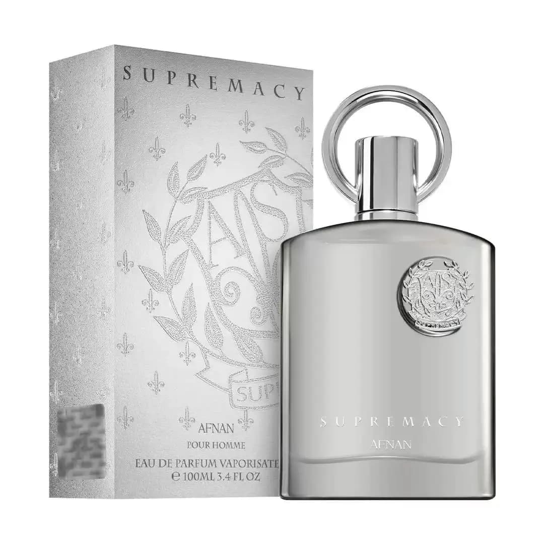 Afnan Perfumes Supreme Silver Men's Small Group EDP perfume 100/150ml Wooden Tone