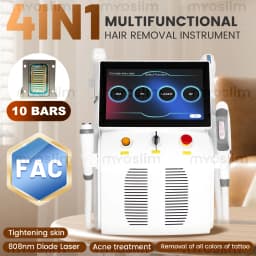 4 in 1 Multifunctional Beauty Machine 5000W Diode Pico DPL RF Hair Tattoo Removal Skin Care Salon Devic