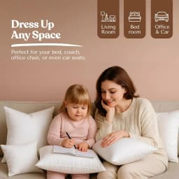 40x40cm 15.75"×15.75" Virgin Fiber Throw Pillow Inserts Pillow Filler Ships from US Warehouse Square Rectangular Hypoallergenic Cotton Linen Cover With Zipper For Sofa Bedroom Office Chair