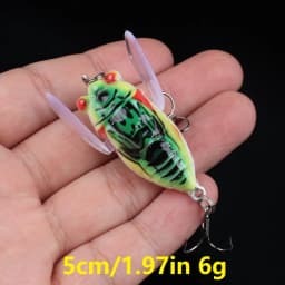 20pcs Cicada Lure Bionic Fishing Bait Floating Hard Bait Plastic Artificial Bait