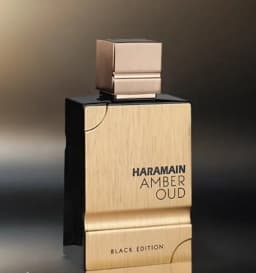 AL HARAMAIN Amber Oud Black Edition Eau de Perfume Spray for Unisex, 2.0 Ounce