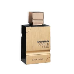 AL HARAMAIN Amber Oud Black Edition Eau de Perfume Spray for Unisex, 2.0 Ounce