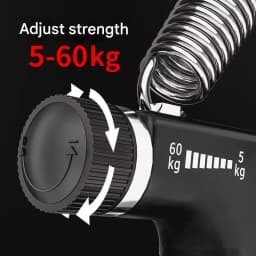 Grip Trainer Kit 5-60kg Adjustable Hand Gripper,Finger/Hand Strength Exercisers,Stress Ball,Forearm Ring for Muscle Build Relax Fitness