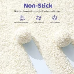 EZSKUUP Non-Stick Cassava Cat Litter 9Lb/4.1kg (Compatible with Robotail Automatic Litter Box C32)
