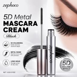 Black Mascara Volumizing Long Lasting Smudge Proof Waterproof Mascara Natural Curl Eyelash Lengthening Intense Black Eye Lash Makeup Daily Beauty Tool Cosmetic For All Day Wear