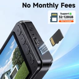 Video Doorbell HD Camera Night Vision No Monthly Fee Local Storage Up to 128GB Micro SD Card Two Way Talk IP66 Waterproof 300K Pixel Full Body View Local Screen Playback Desktop Stand Wall Bracket Day Night Protection for Home Security