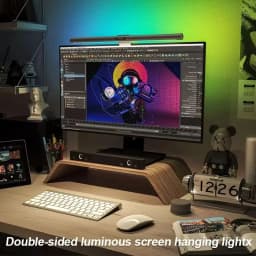 Eye Care Anti-Glare LED Screen Light Bar, Touch Operated Stepless Dimmable USB Monitor Lamp for Office Gaming Desk