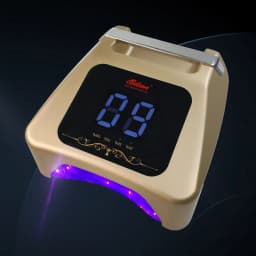 Professional 72W Rechargeable UV LED Nail Lamp with 36pcs LED Bulbs Multi-Timer Cordless Nail Dryer for Salon Manicure