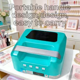 Professional 72W Rechargeable UV LED Nail Lamp with 36pcs LED Bulbs Multi-Timer Cordless Nail Dryer for Salon Manicure