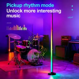 RGB LED Corner Lamp with App & Remote, 16 Million Colors & 70+ Dynamic Scenes, Music Reactive & Schedule Setting, Ideal for Home, Bedroom, Game Room.