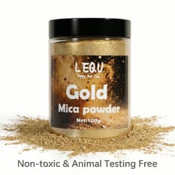 LEQU Metal Powder, 100g (3.5 oz), Available in Three Colors: Gold, Silver, and Black. Sparkling Epoxy Resin Pigments That Resist Fading, Perfect for Resin Casting, DIY Crafts, Cup Decorations, Jewelry Making, Painting, and Epoxy Art Projects.