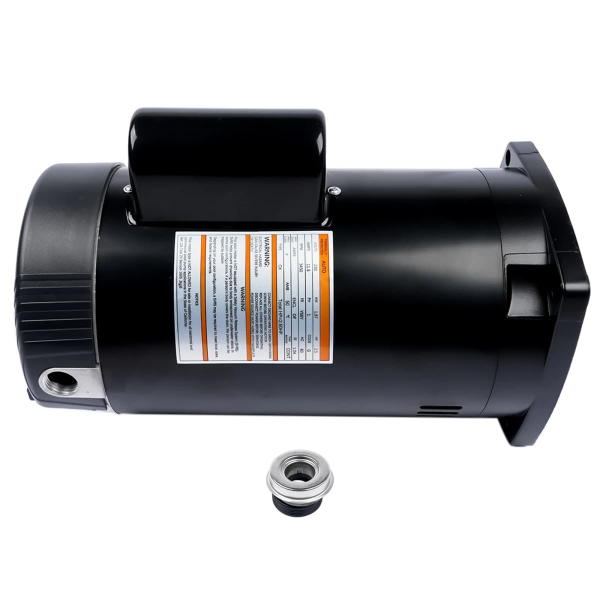 AP02 B2840 B840 2.5 HP 230V Pool Pump Motor 56Y Frame Square Flange for Whisperflo